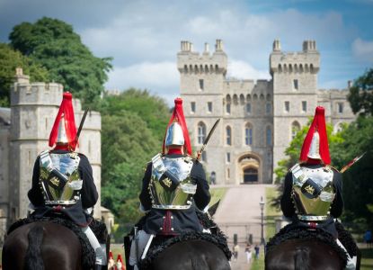 Guardie a cavallo al castello di Windsor