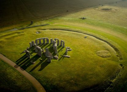 Il sito di Stonehenge visto dall'alto