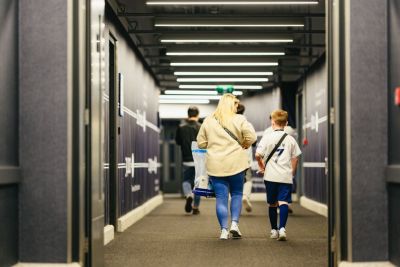 Interno dello stadio del Tottenham a Londra