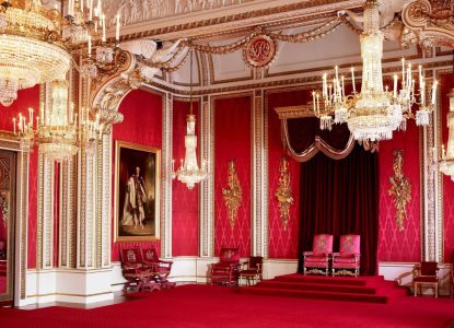 La sala del trono a Buckingham Palace